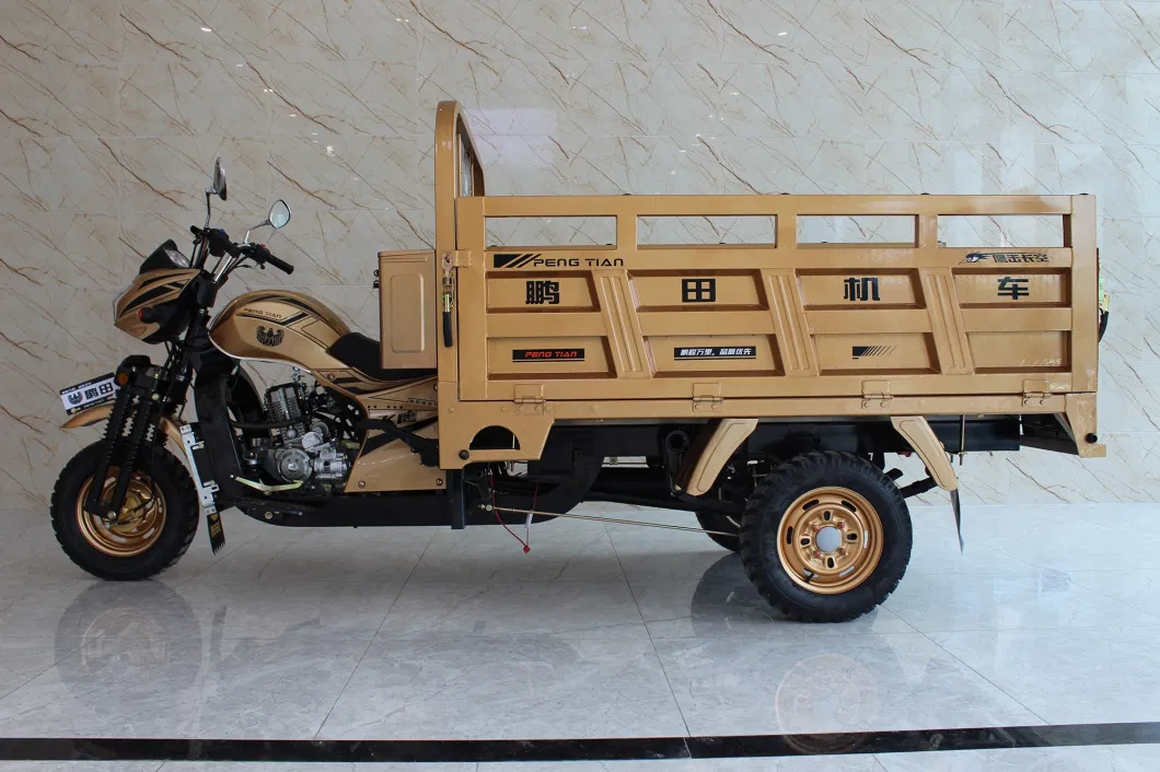 Hight Quality 350cc Motorcycle Tricycle 3wheel Heavy Loading Truck Cargo Tricycle for Adult Power Engine Water-Cooled Drum Brake